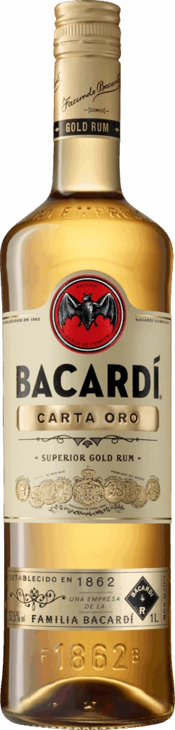 Bacardi Carta Oro Rum 37,5% 1,0l
