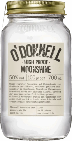 O'Donnell Original High Proof Moonshine 50% 0,7l