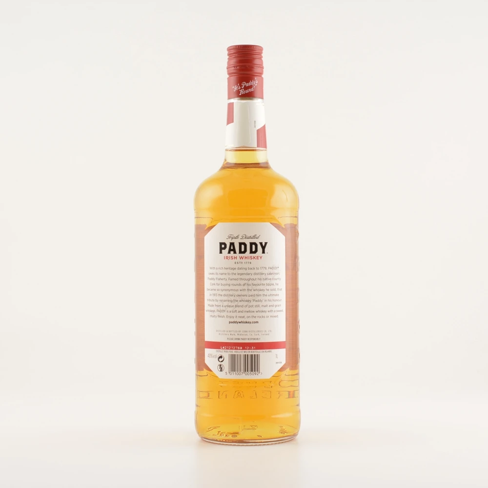 Paddy Old Irish Whiskey 40% 1,0l 5 Paddy Old Irish Whiskey 40% 1,0l – Bild 3