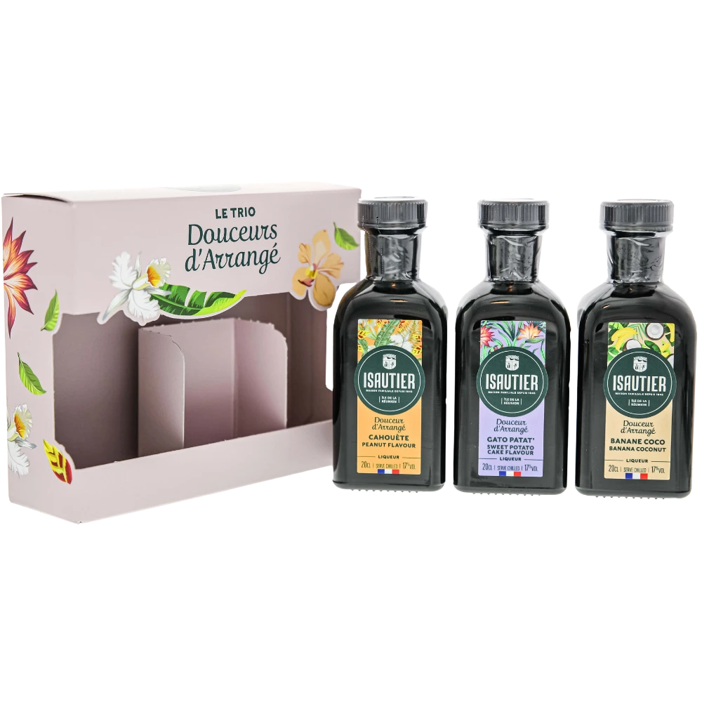 Isautier Arrange Likör Giftset 17% 3x0,2l 3 Isautier Arrange Likör Giftset 17% 3x0,2l