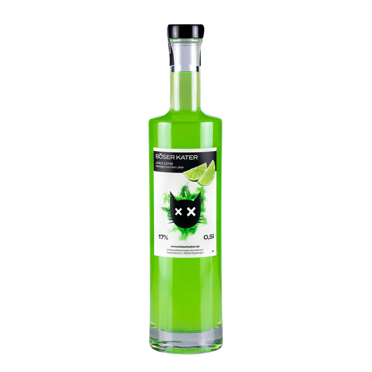Böser Kater Juicy Lime Limetten Likör 17% 0,5l 3 Böser Kater Juicy Lime Limetten Likör 17% 0,5l