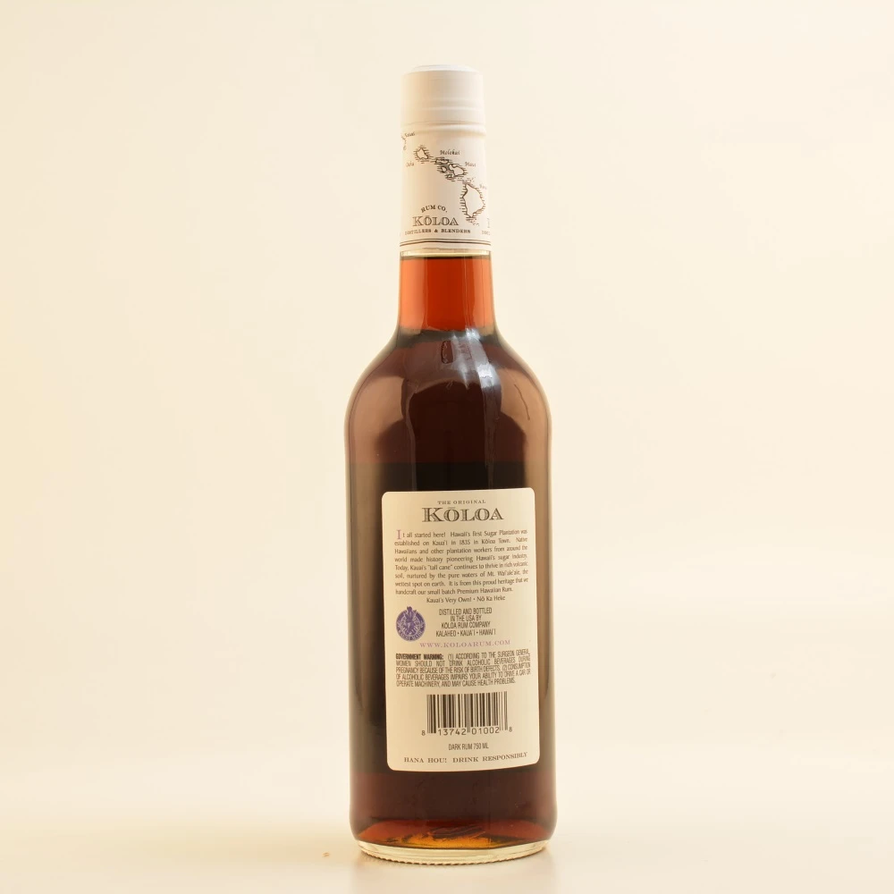 Koloa Black Rum 40% 0,7l 6 Koloa Black Rum 40% 0,7l – Bild 4