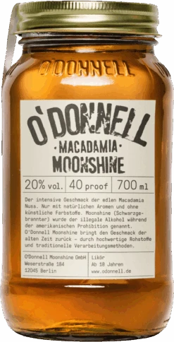 O'Donnell Original Moonshine Macadamia 20% 0,7l