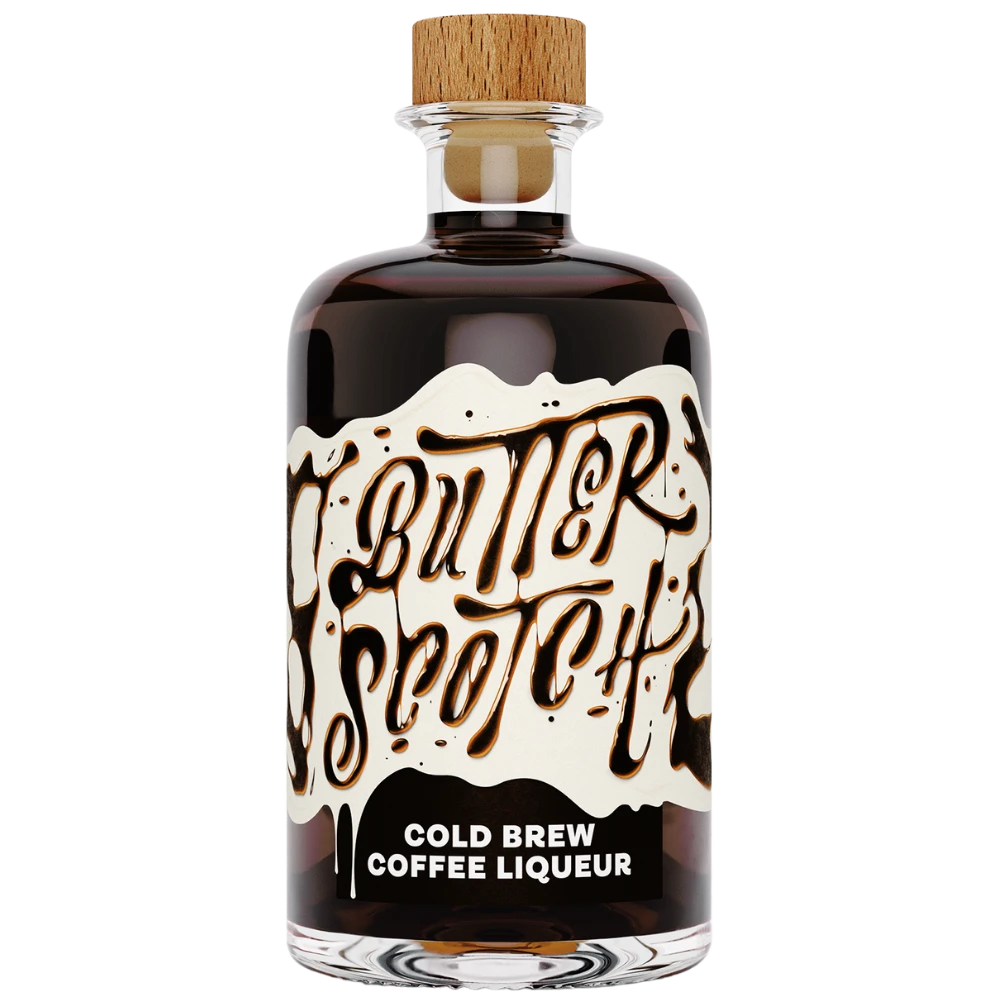 Butterscotch Cold Brew Coffee Likör 20% 0,5l + 2 Shotgläser 3 Butterscotch Cold Brew Coffee Likör 20% 0,5l + 2 Shotgläser