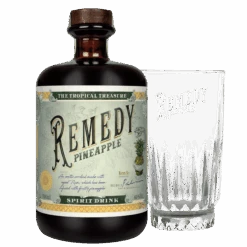 Remedy Pineapple (Rum-Basis) Geschenkset Mit Glas -Alkohol Rabatte NEU202