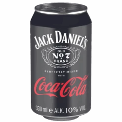 Jack Daniels Tennessee Whiskey & Cola 10% 0,33l Dose