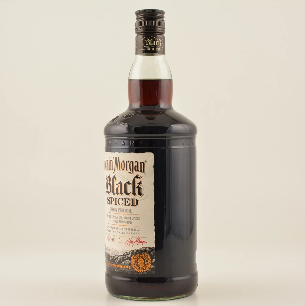 Captain Morgan Black Spiced (Rum-Basis) 40% 1,0l 5 Captain Morgan Black Spiced (Rum-Basis) 40% 1,0l – Bild 3