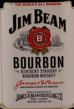 Jim Beam White Label Bourbon Whiskey 40% 1,0l -Alkohol Rabatte unbekannt c96c